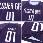 Jersey Sublimation Uniform Purple Custom Soccer White Jersey Sublimation Uniform Purple Custom Soccer White
