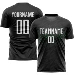 Black Custom White-Neon Soccer Jersey Uniform Sublimation Green Black Custom White-Neon Soccer Jersey Uniform Sublimation Green