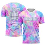 Tie Jersey Soccer Blue White-Light Sublimation Uniform Custom Dye Tie Jersey Soccer Blue White-Light Sublimation Uniform Custom Dye