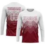 White Jersey Crimson Soccer Uniform Sublimation Custom White Jersey Crimson Soccer Uniform Sublimation Custom