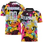 Pattern Uniform Custom Jersey Soccer White-Light Blue Graffiti Sublimation Pattern Uniform Custom Jersey Soccer White-Light Blue Graffiti Sublimation
